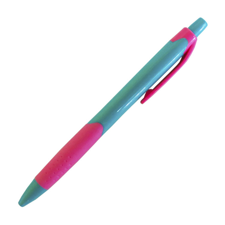 Ручка масляна авт.; 0.7мм; стрижень син.; корп. 2-кольор., гум.грип; арт. SG-5222; VGR - фото №1