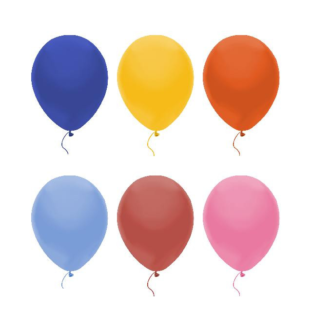 Кульки повітряні; 100шт. у наб.; 30,4 см. латекс; кол. асорті - пастель; арт. AG1627-043; ANGEL GIFTS - фото №1