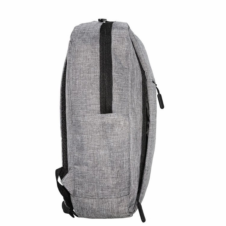 Рюкзак; 40*30*10см; сірий; п/е; з роз'ємом для USB зарядки; арт. 204/1_сірий; VGR - фото №{$addimg_counter}