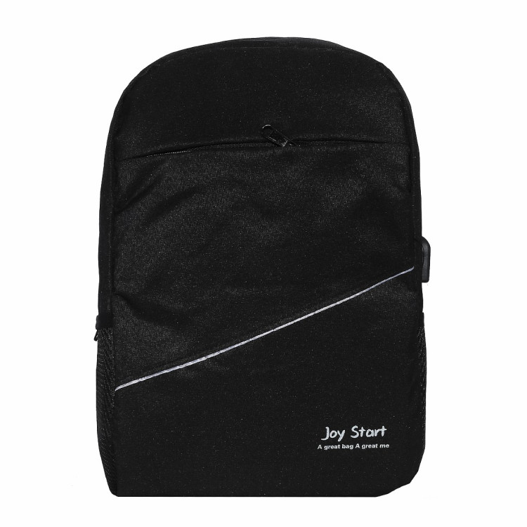 Рюкзак; 45*29*13см; чорний; п/е; з роз'ємом для USB зарядки; арт. F18-22/4_чор; VGR - фото №1