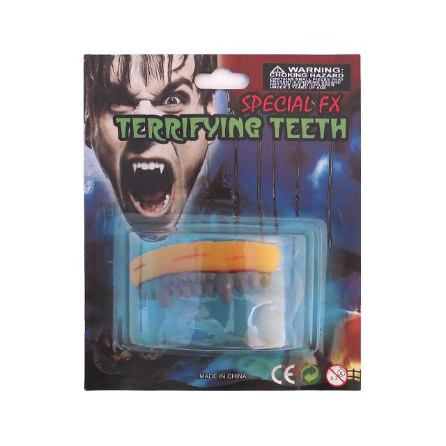 Зуби перевертня , 16*11 см, дизайн асорті, пластик, ; арт. H-055-N; ANGEL GIFTS - фото №1