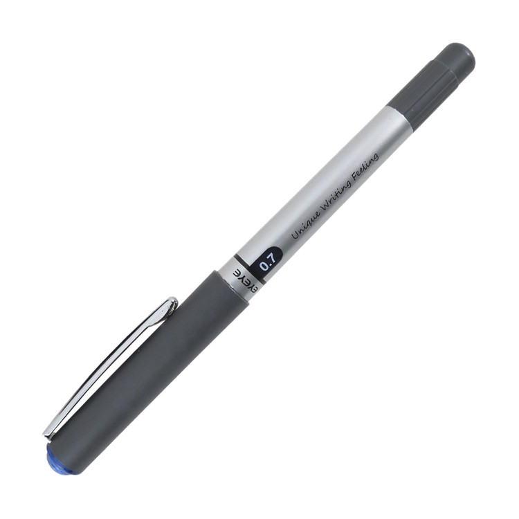 Ручка ролер; 0,7мм. стрижень син.; корп.чорний; арт. PVR155; VGR - фото №1