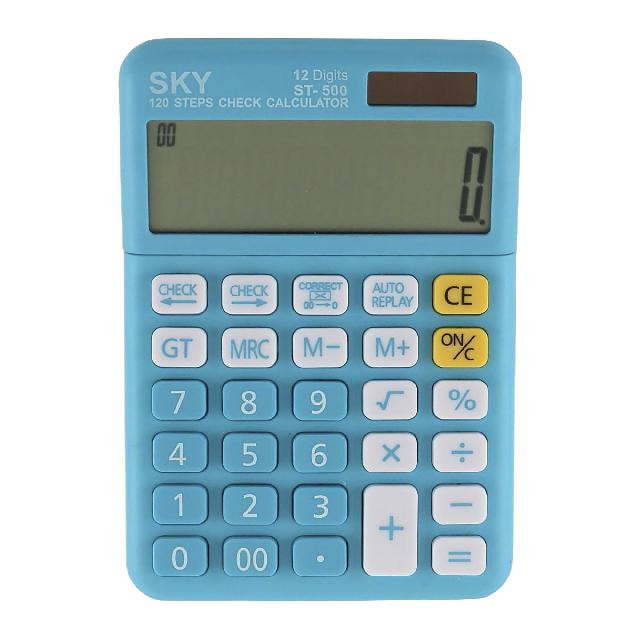 Калькулятор 12-розрядний; 148*104*20мм; кольор.; арт. ST-500; KLERK