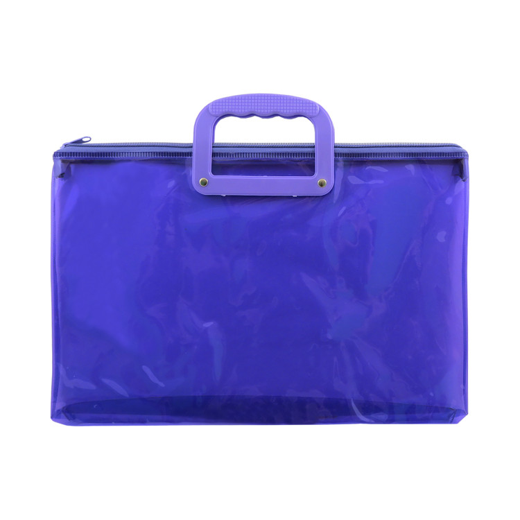 Портфель на блискавці; 28*39см; фіолетовий; неон; арт. SB-1300/1_фіолет; VGR - фото №1