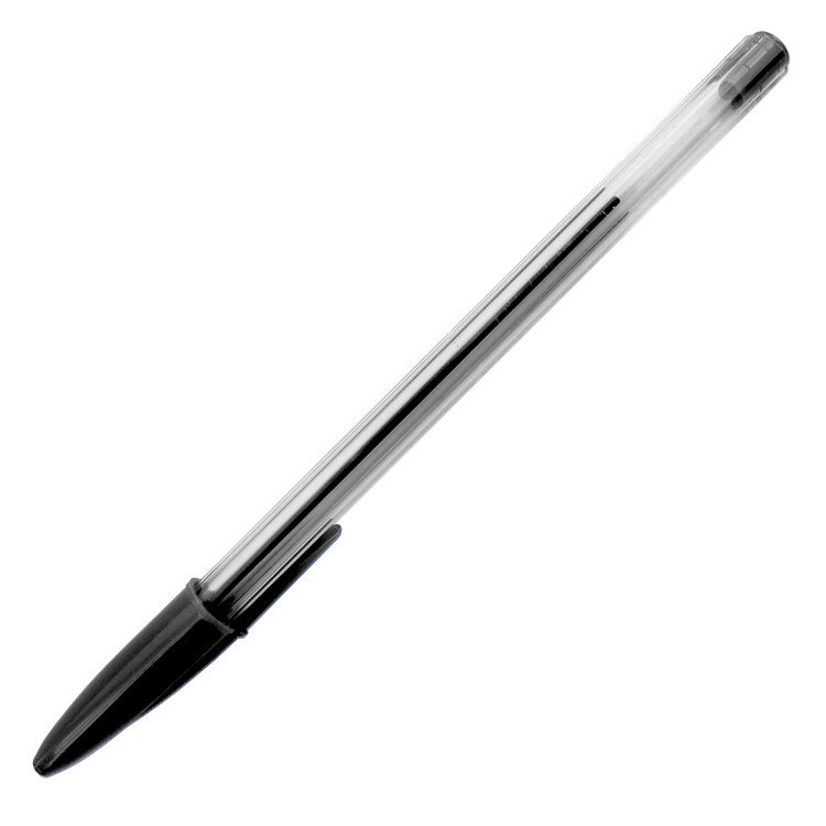 Ручка кульк.; 0.7мм; стрижень чорн.; корп.прозор.; арт. KL0434; KLERK
