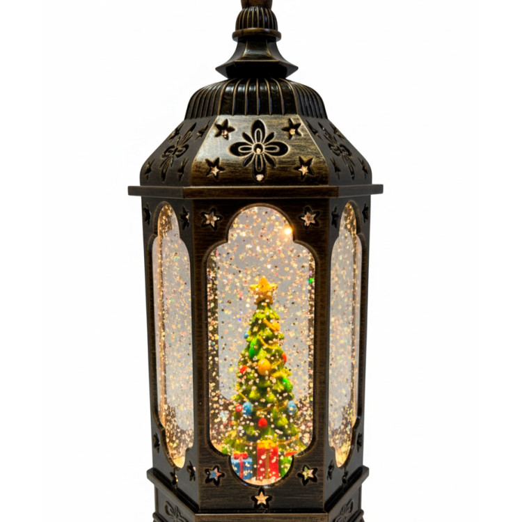 Ліхтар новорічний Вінтажний 6-гранний інтерактивний 