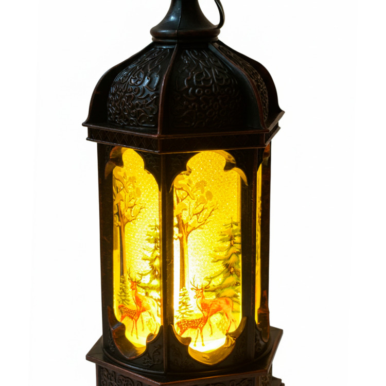 Ліхтар новорічний декоративний 6*6*13.5 см; арт. AG3409;*ANGEL GIFTS - фото №1