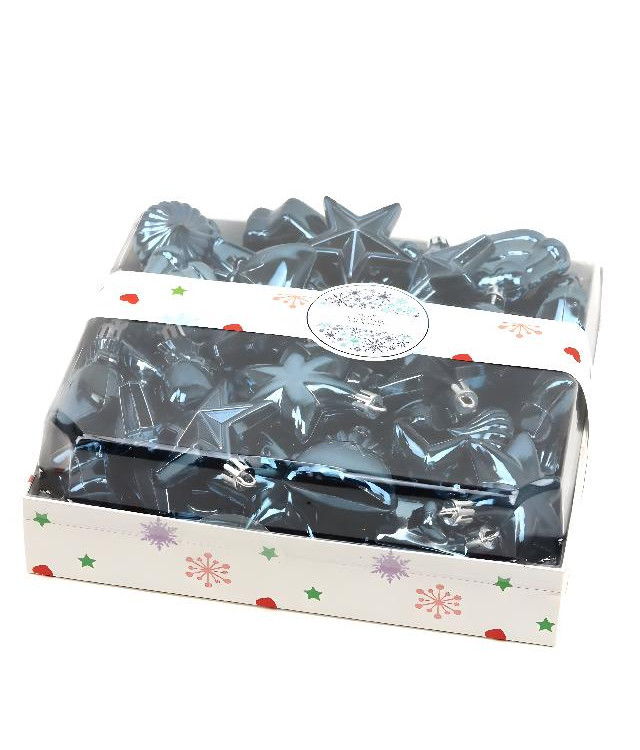 Набір ялинкових іграшок пластикових, 38 шт.арт. AG3441; ANGEL GIFTS