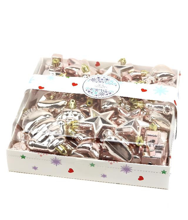 Набір ялинкових іграшок пластикових, 38 шт.арт. AG3442; ANGEL GIFTS - фото №1