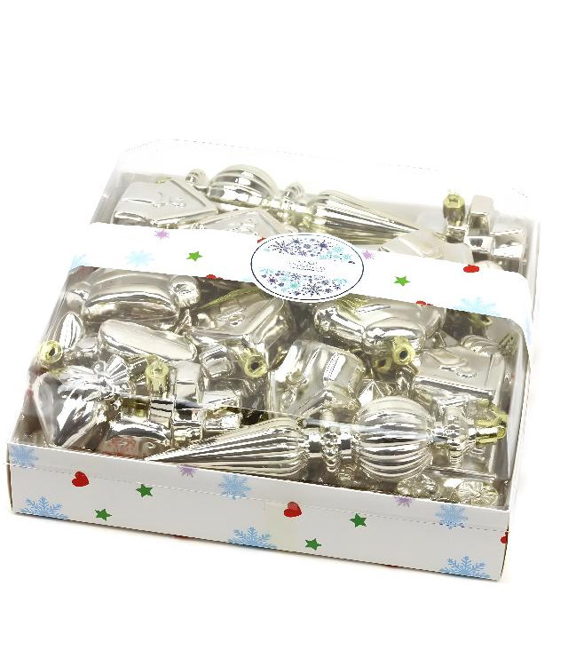 Набір ялинкових іграшок пластикових, 38 шт.арт. AG3444; ANGEL GIFTS - фото №1