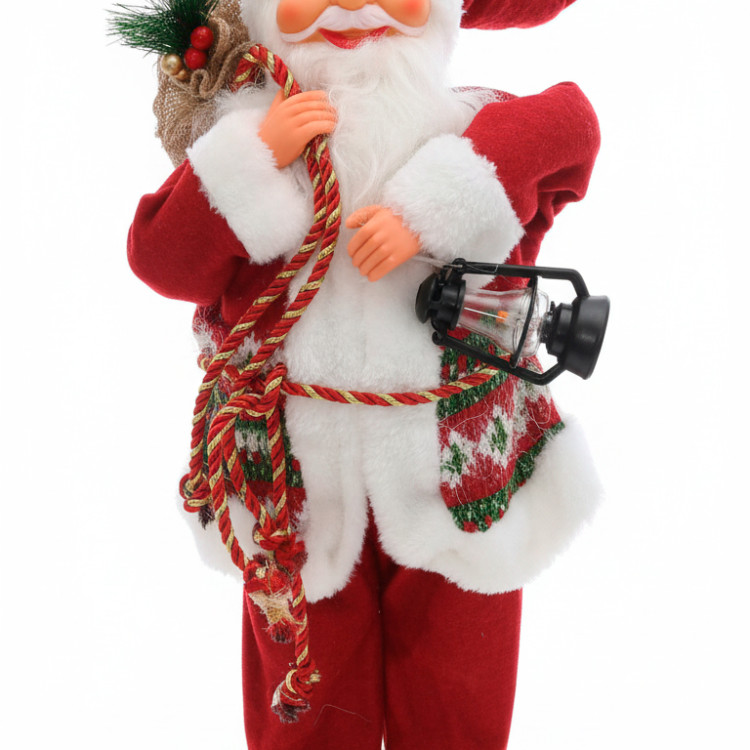 Санта Клаус з ліхтариком; 55см; арт. AG3472; ANGEL GIFTS