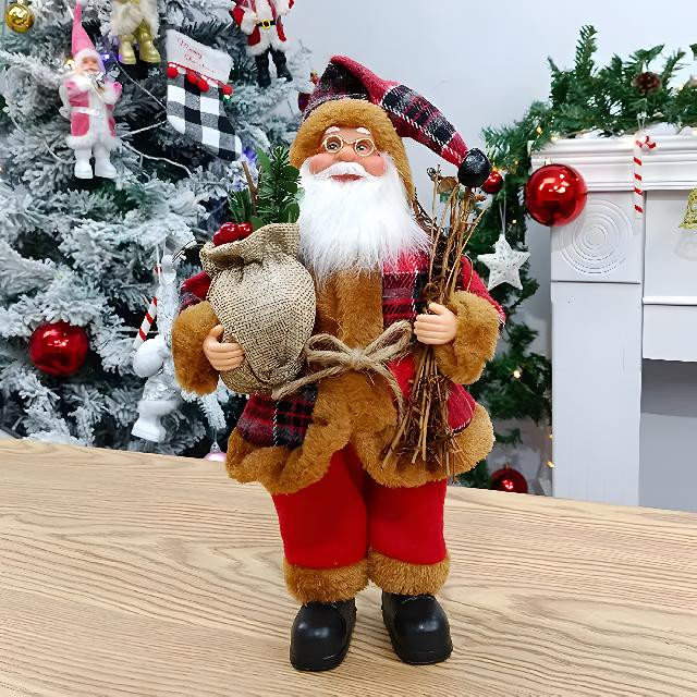 Санта Клаус з мішком; 30см; арт. AG3473; ANGEL GIFTS - фото №1