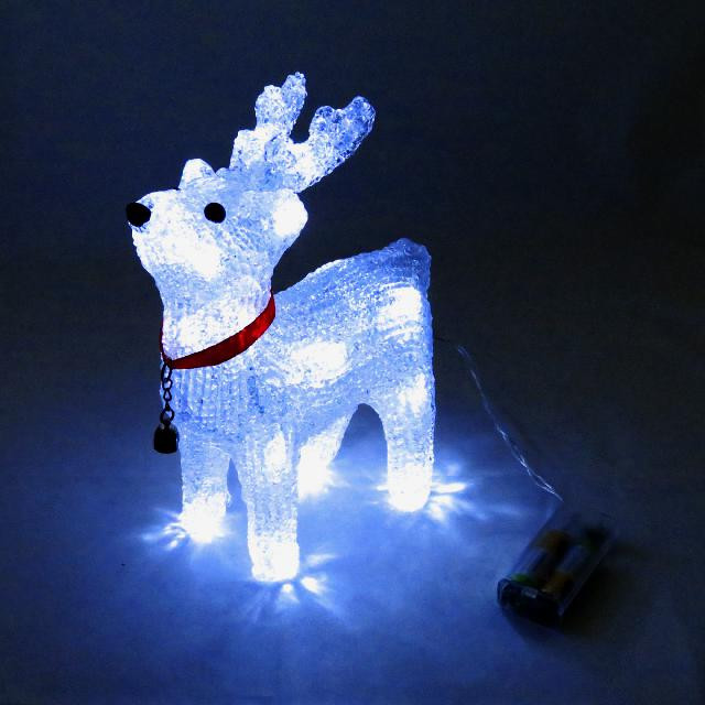 Олень світлодіодний 20 LED. матеріал акрил; 20см.арт. AG3502; ANGEL GIFTS - фото №1