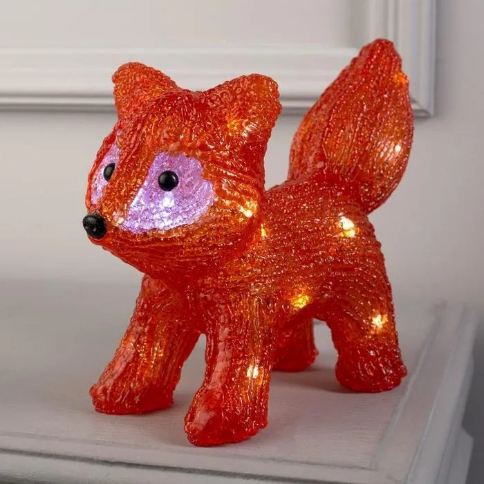 Лис світлодіодний 20 LED. матеріал акрил; 20 см.арт. AG3511; ANGEL GIFTS - фото №1