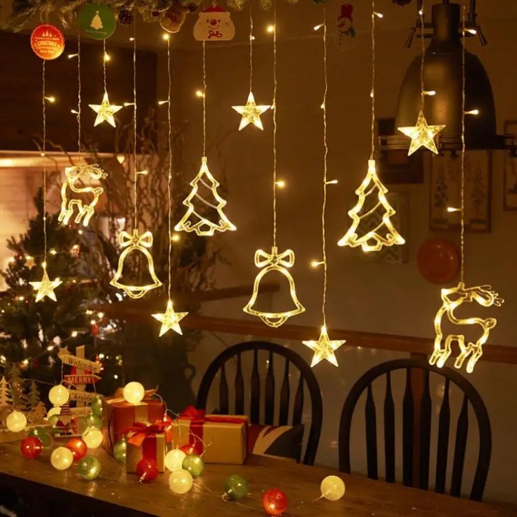 Гірлянда світлодіодна; 12 підвісок 3м, 138 LED матеріал: пластмаса; арт. AG3581; ANGEL GIFTS