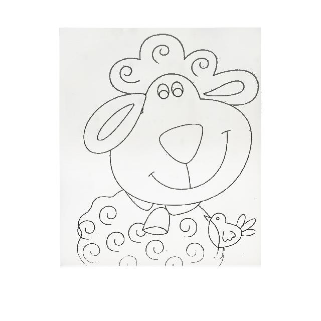 Полотно-розмальовка з контуром на картоні 