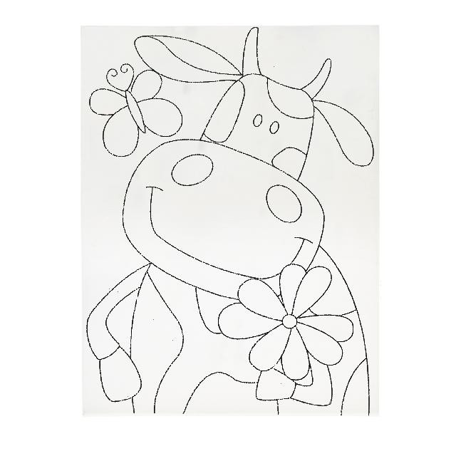 Полотно-розмальовка з контуром на картоні 