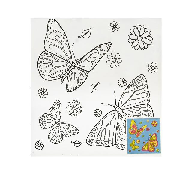 Полотно-розмальовка з контуром на картоні 