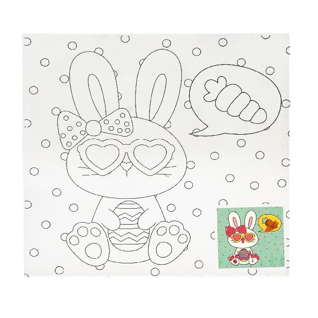 Полотно-розмальовка з контуром на картоні 