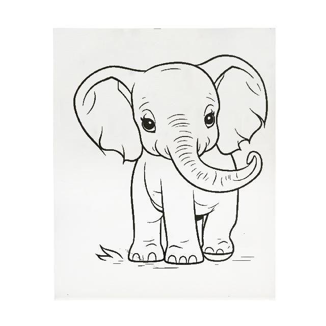 Полотно-розмальовка з контуром на картоні 