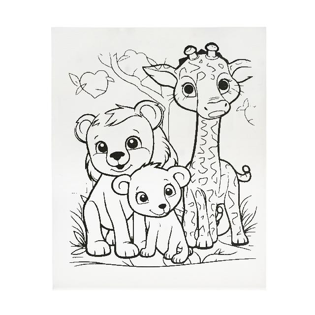 Полотно-розмальовка з контуром на картоні 