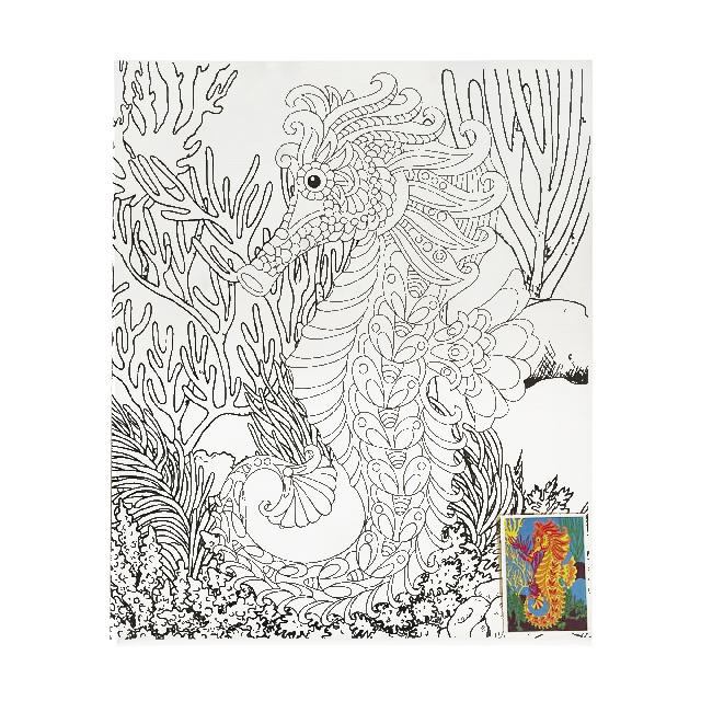 Полотно-розмальовка з контуром на картоні 