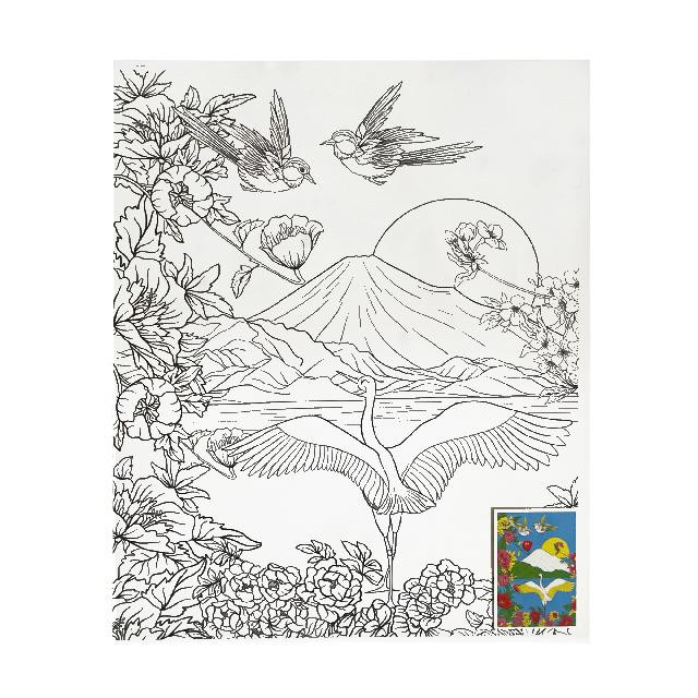 Полотно-розмальовка з контуром на картоні 