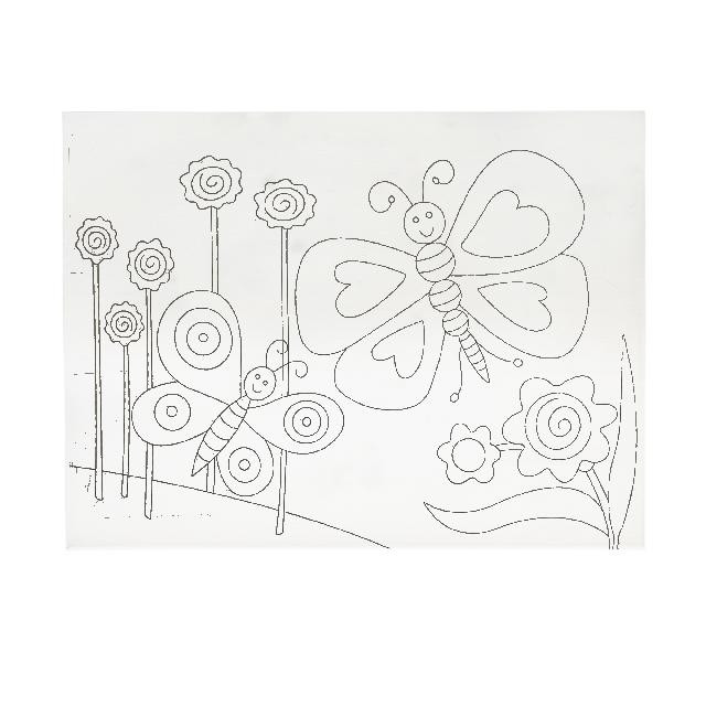 Полотно-розмальовка з контуром на картоні 