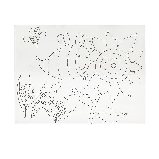 Полотно-розмальовка з контуром на картоні 