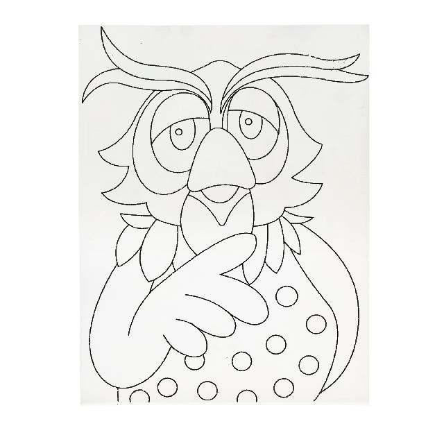 Полотно-розмальовка з контуром на картоні 