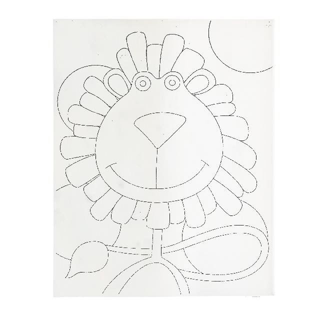 Полотно-розмальовка з контуром на картоні 