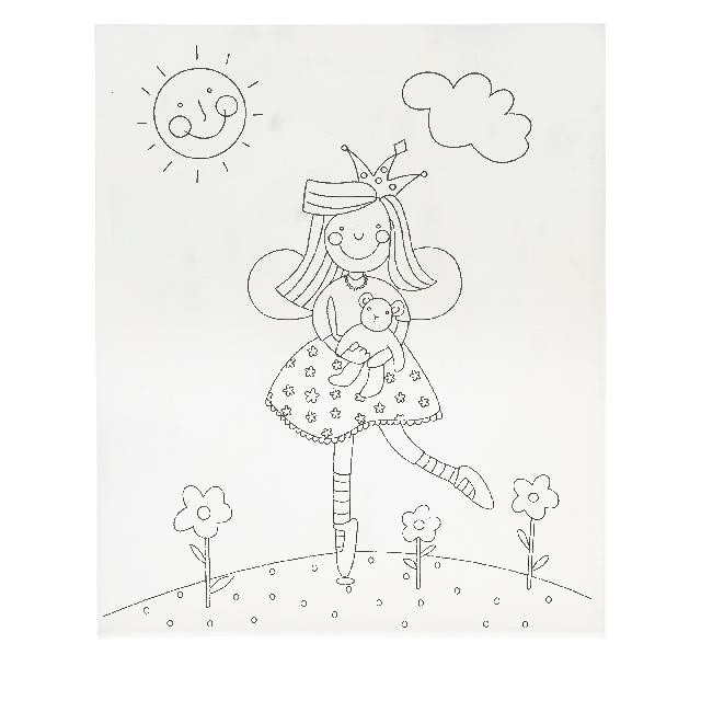 Полотно-розмальовка з контуром на картоні 