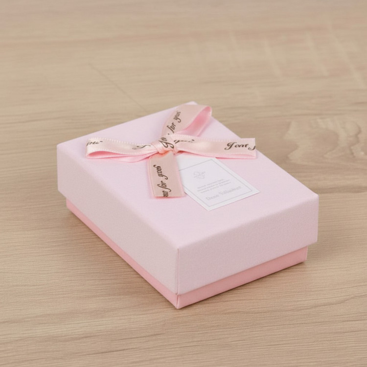 Коробка подарункова; 9.5*7.4*3.4 см.; кол. Рожева; арт. AG2512-1; ANGEL GIFTS - фото №1