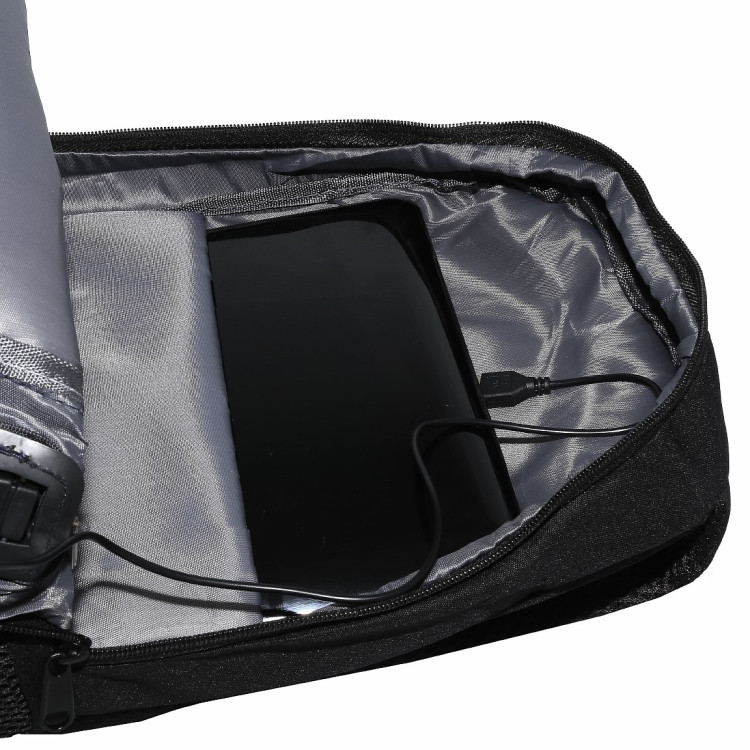 Рюкзак; 45*29*13см; чорний; п/е; з роз'ємом для USB зарядки; арт. F18-22/4_чор; VGR - фото №{$addimg_counter}