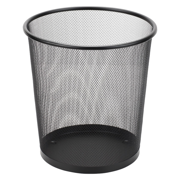 Кошик для паперу метал.; 265*280 мм; кол. чор.; круглий; арт. KL0920; KLERK