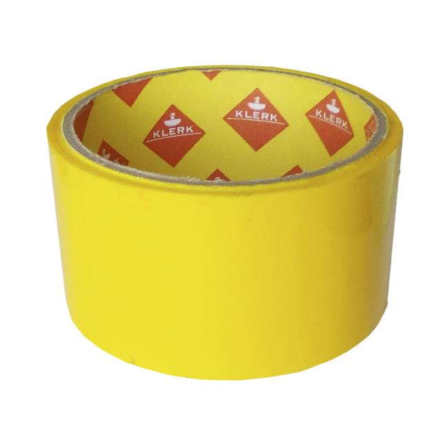Стрічка клейка пакув.; 48мм*50ярд.; кол. жовт.; 40мкм; арт. KL1950-Y; KLERK
