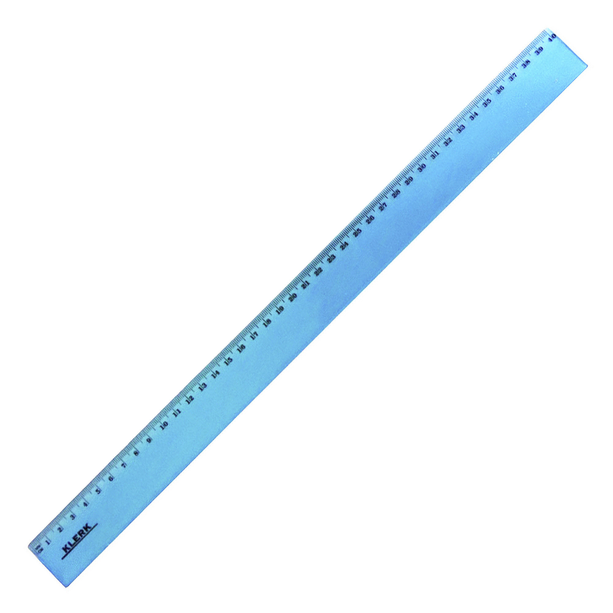 Лінійка пласт.; 40см; кол. блакит.; арт. KL0540; KLERK