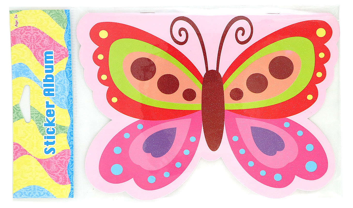 Альбом для наклейок; 21*14.7см; "Метелики"; арт. SCKGABD005ABCD; STICKERS