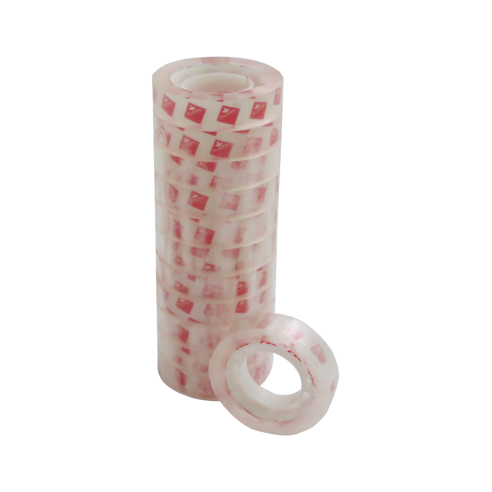 Стрічка клейка канц.; 12мм*30м; (втулка d=35мм); прозор.; арт. KL1613; KLERK