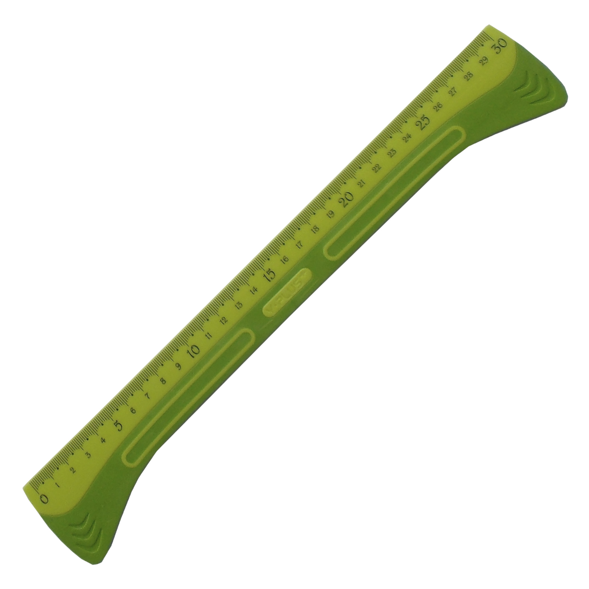 Лінійка пласт. з гум.вст.; 30см; HANDLE; кольор.; блістер-упак.; арт. RX130700; Y PLUS