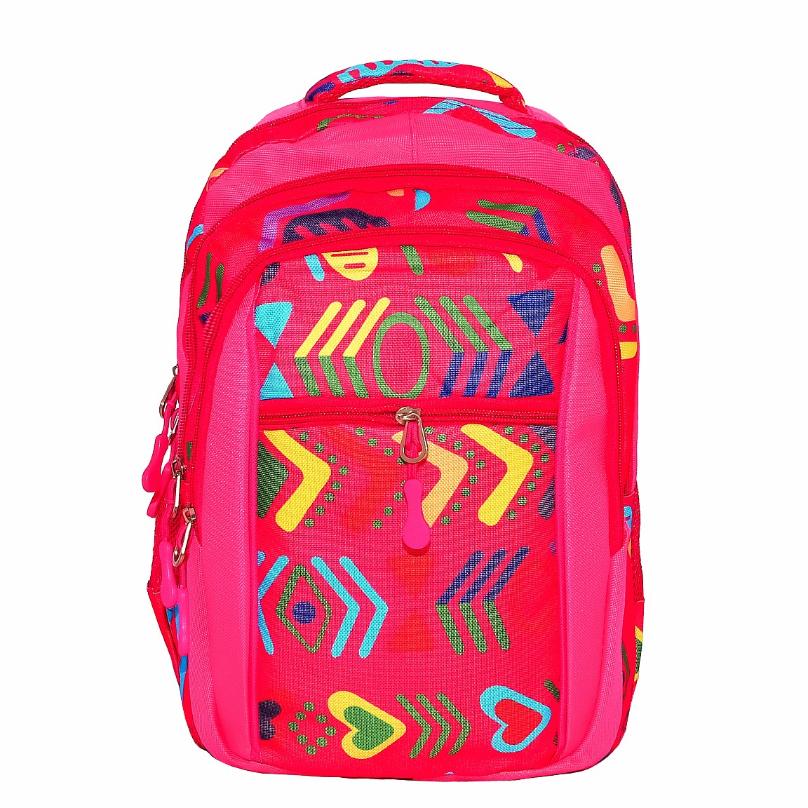 Рюкзак; 36*24*15см; рожевий "Серця"; п/е; арт. 9870/3_рожевий; VGR