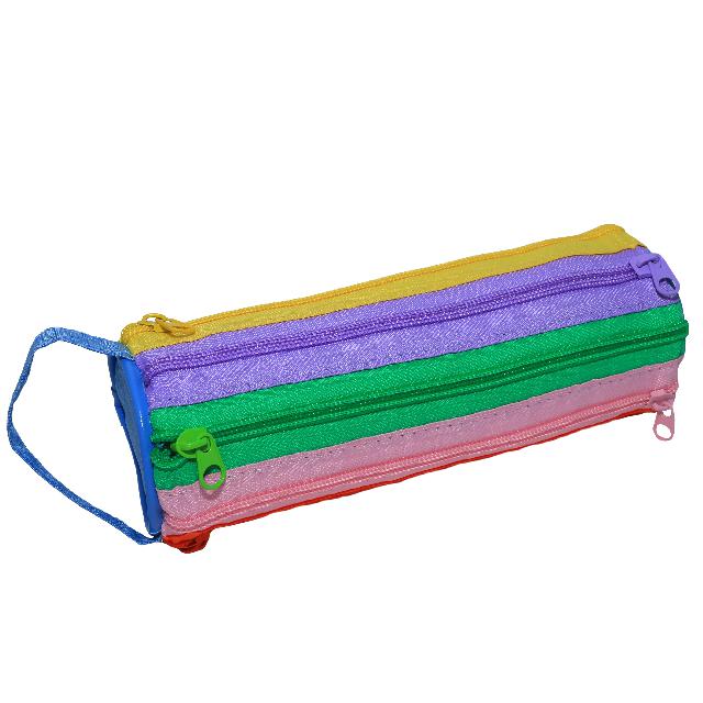 Пенал  19*6.5*6.5см; "Веселка"; з бликавок; колір асорті; арт. P14113; VGR
