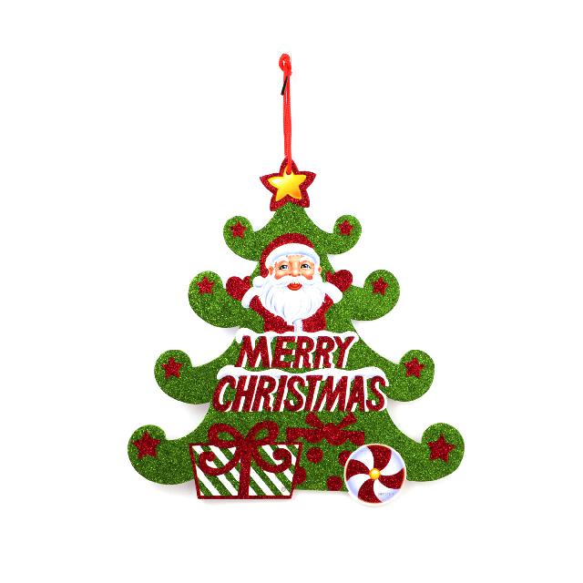 Прикраса новорічна картон; дизайн асорт.; 28x29см; арт. AG46826; ANGEL GIFTS