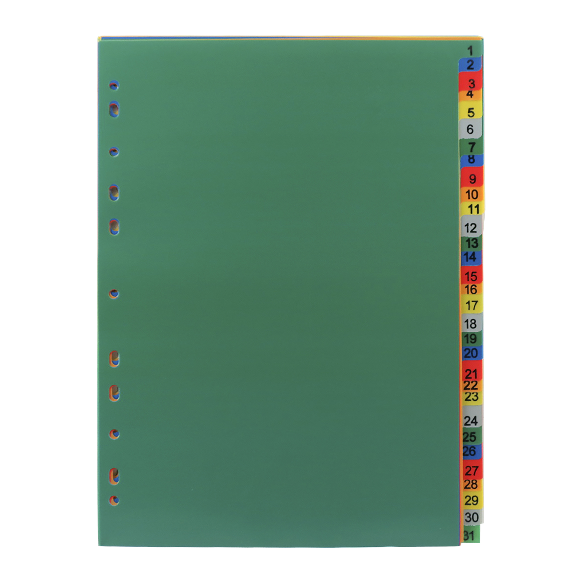 Розділювачі пласт.; А4; (цифри 1-31); (31арк. у пач.); арт. PY-31A; KLERK