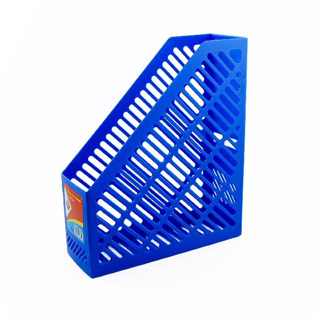 Лоток для паперу пласт.верт.; кол. синій; арт. KL0916-BL; KLERK