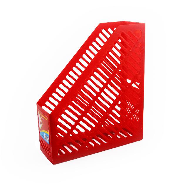 Лоток для паперу пласт.верт.; кол. червоний; арт. KL0916-R; KLERK