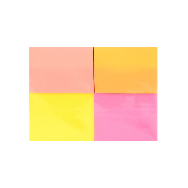 Папір клейкий; 38*51мм; 4бл.*100арк.; кол. неон асорті; арт. KL21521; KLERK