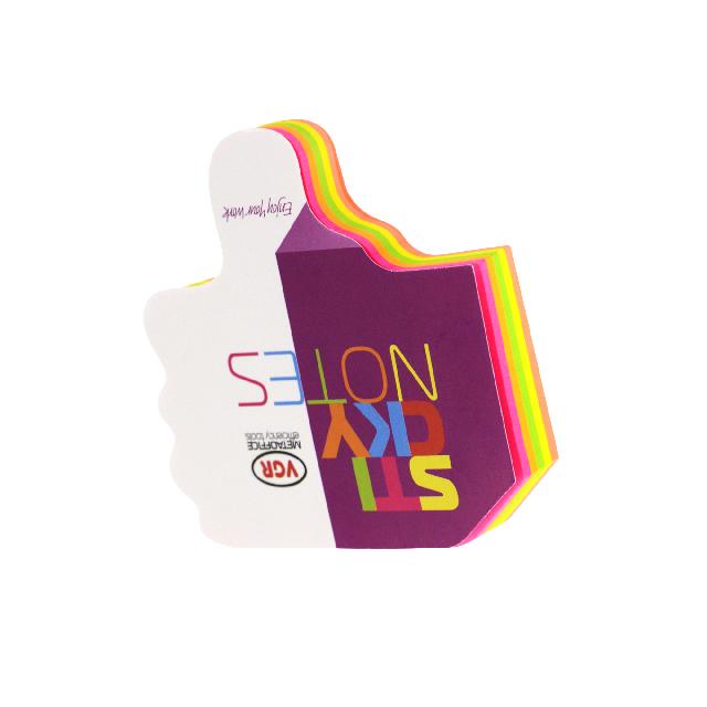 Папір клейкий фігурн.; 100арк.; кол. неон асорт.; ф. "лайк" арт. VR21524; VGR