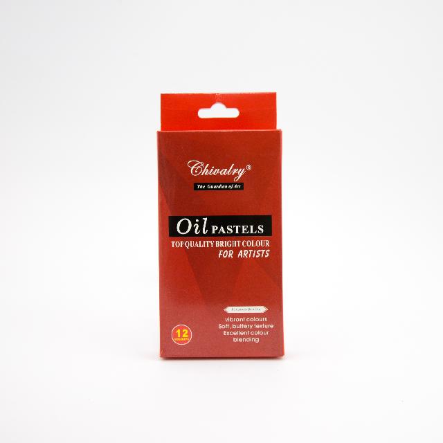 Пастель масляна; (12 кол. у наб.); карт.упак.; арт. QOIL-12; Chivalry