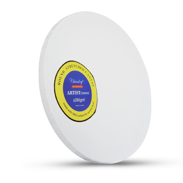 Полотно для малювання, кругле, на підрамнику 20см, 280 г/м2; арт. 20CM; Chivalry
